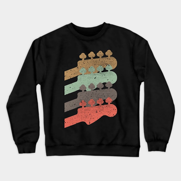 'Vintage Bass Guitar' Awesome Guitar Gift Crewneck Sweatshirt by ourwackyhome